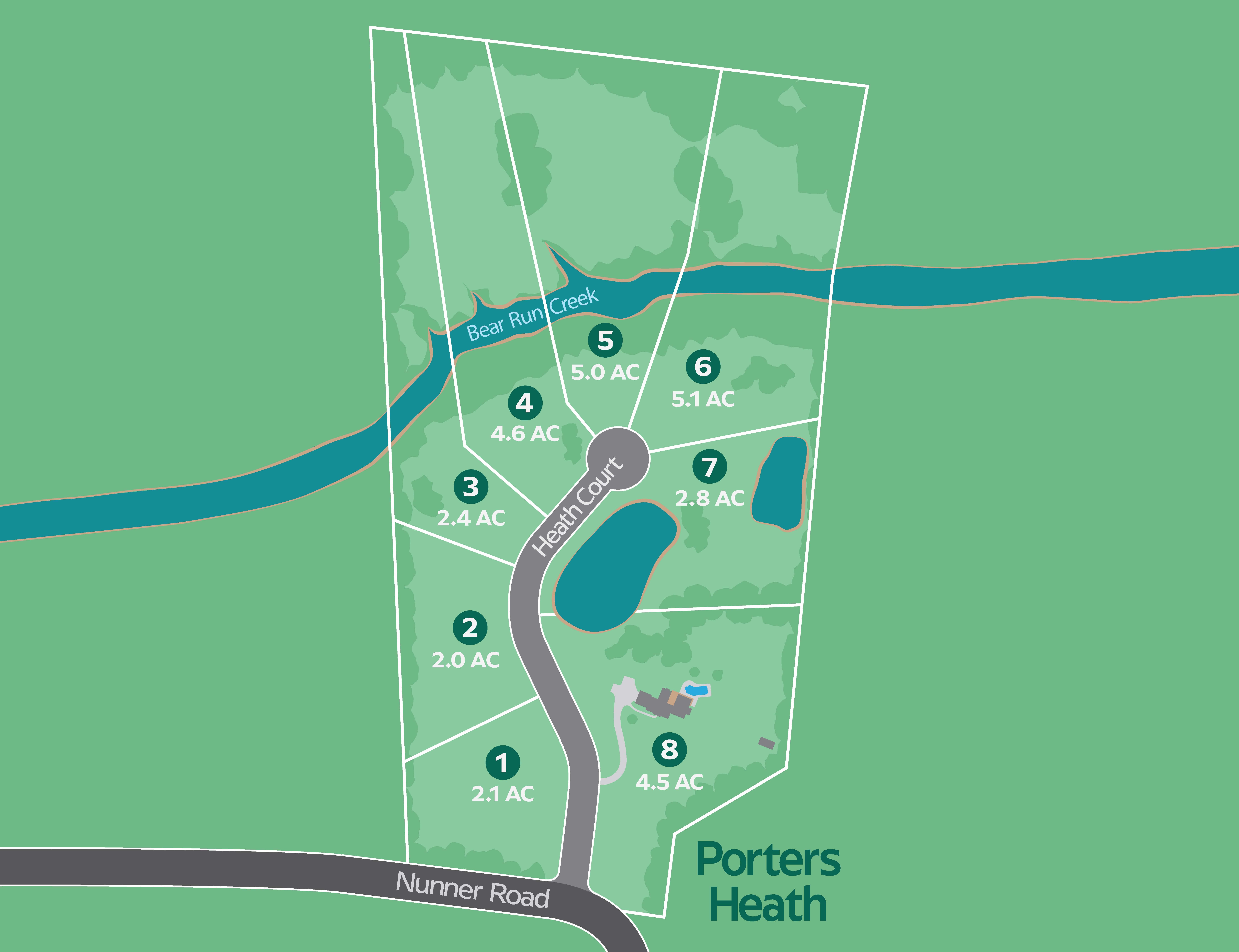 Porters Heath Homesite Map